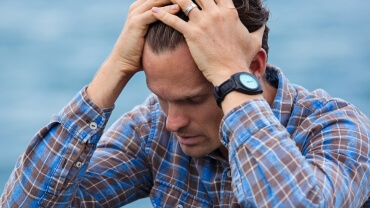 Anxious man